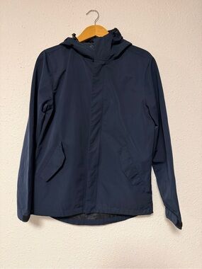 Men's Navy Hooded Lightweight Jacket Line of Trade Small